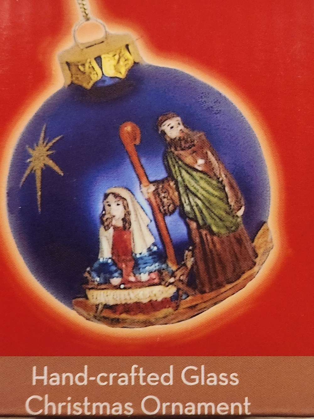 Radio City Christmas Spectacular  Hand-crafted Glass Nativity Ornament